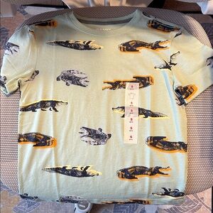 Old Navy Green Crocodile Graphic Tee